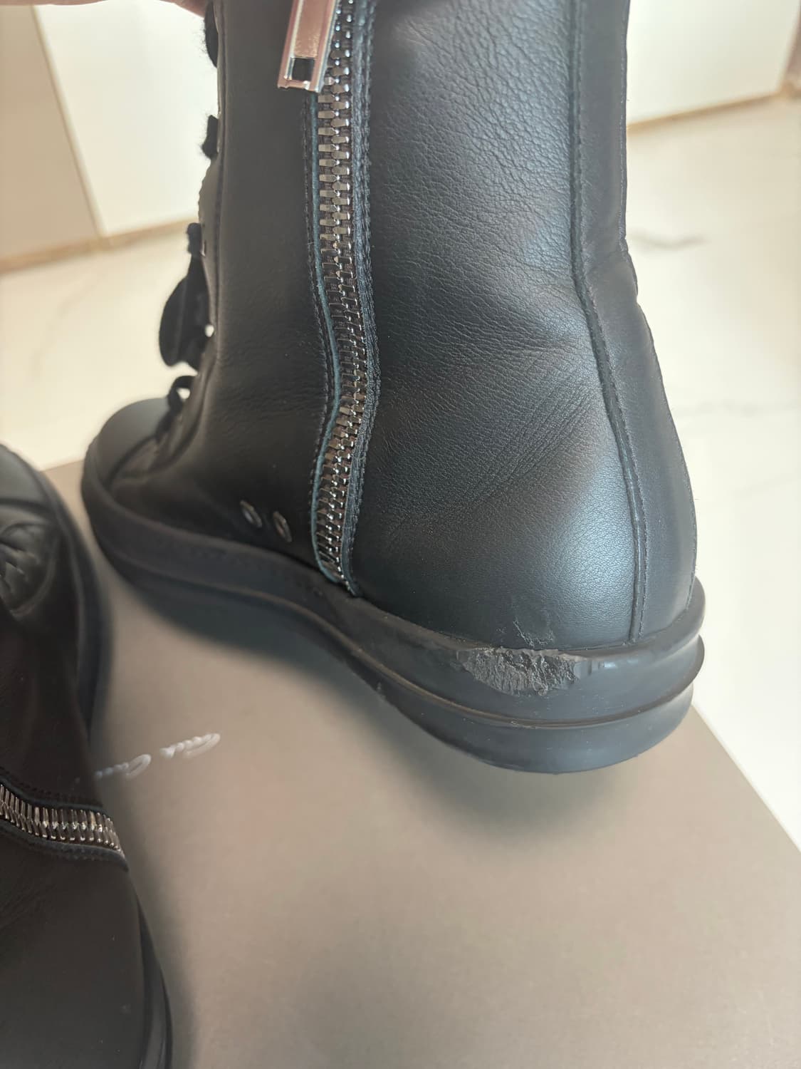 릭오웬스 라몬즈 올블랙 40 상품이미지6