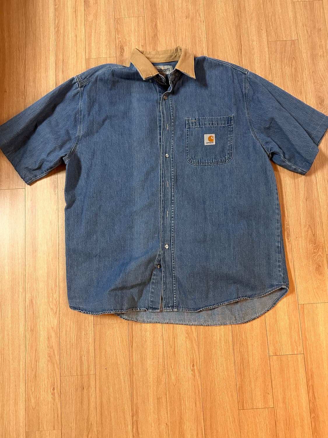 칼하트 데님반필셔츠(데님/L) 상품이미지1