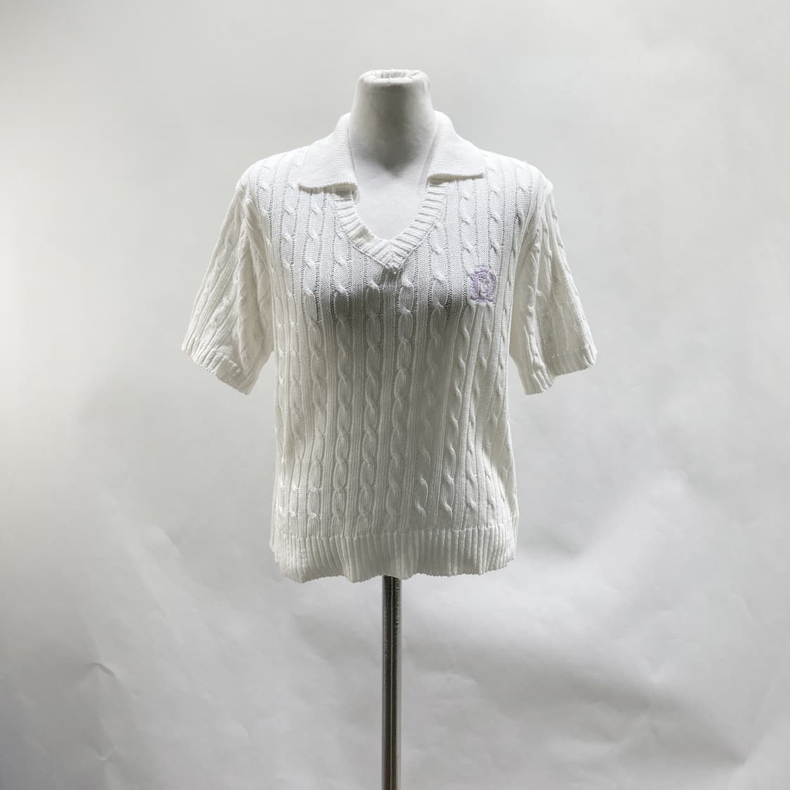 JENNY EYELET 여성 카라 반팔니트 66 상품이미지1