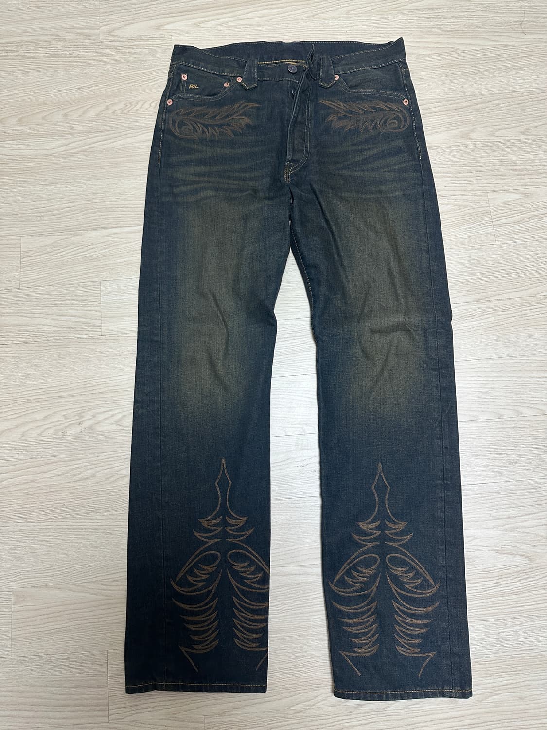 RRL 스트레이트핏 벡스힐 웨스턴 진 31/30 상품이미지2