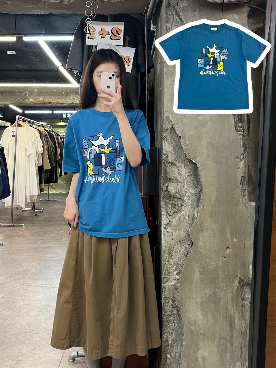 마크 곤잘레스 반팔티 스카이블루 M #csz4133 상품이미지1