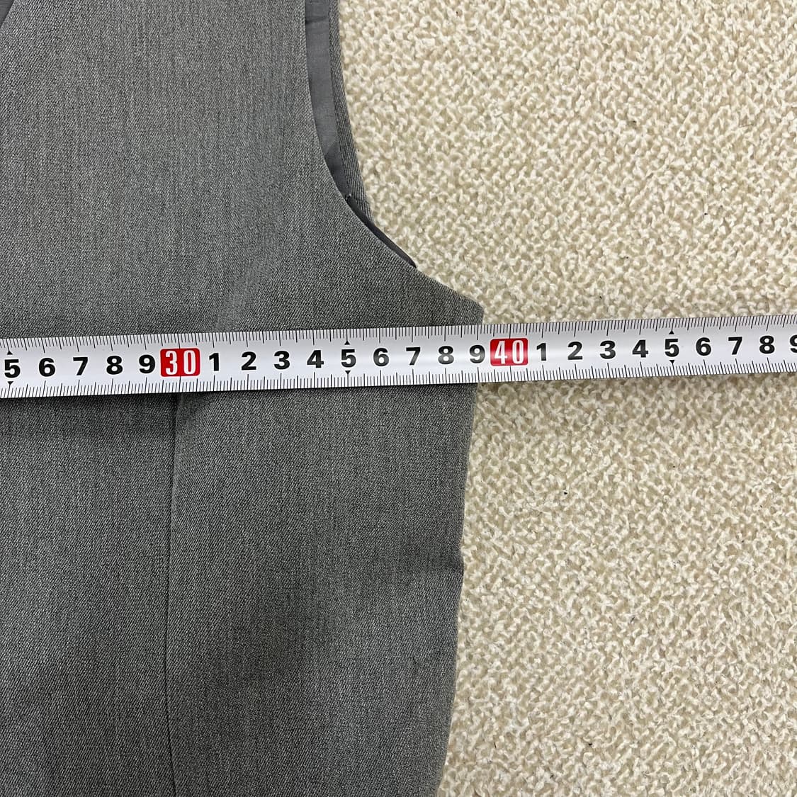 [46] 빈티지 그레이 슬림핏 정장 조끼 베스트 0102M1 상품이미지5