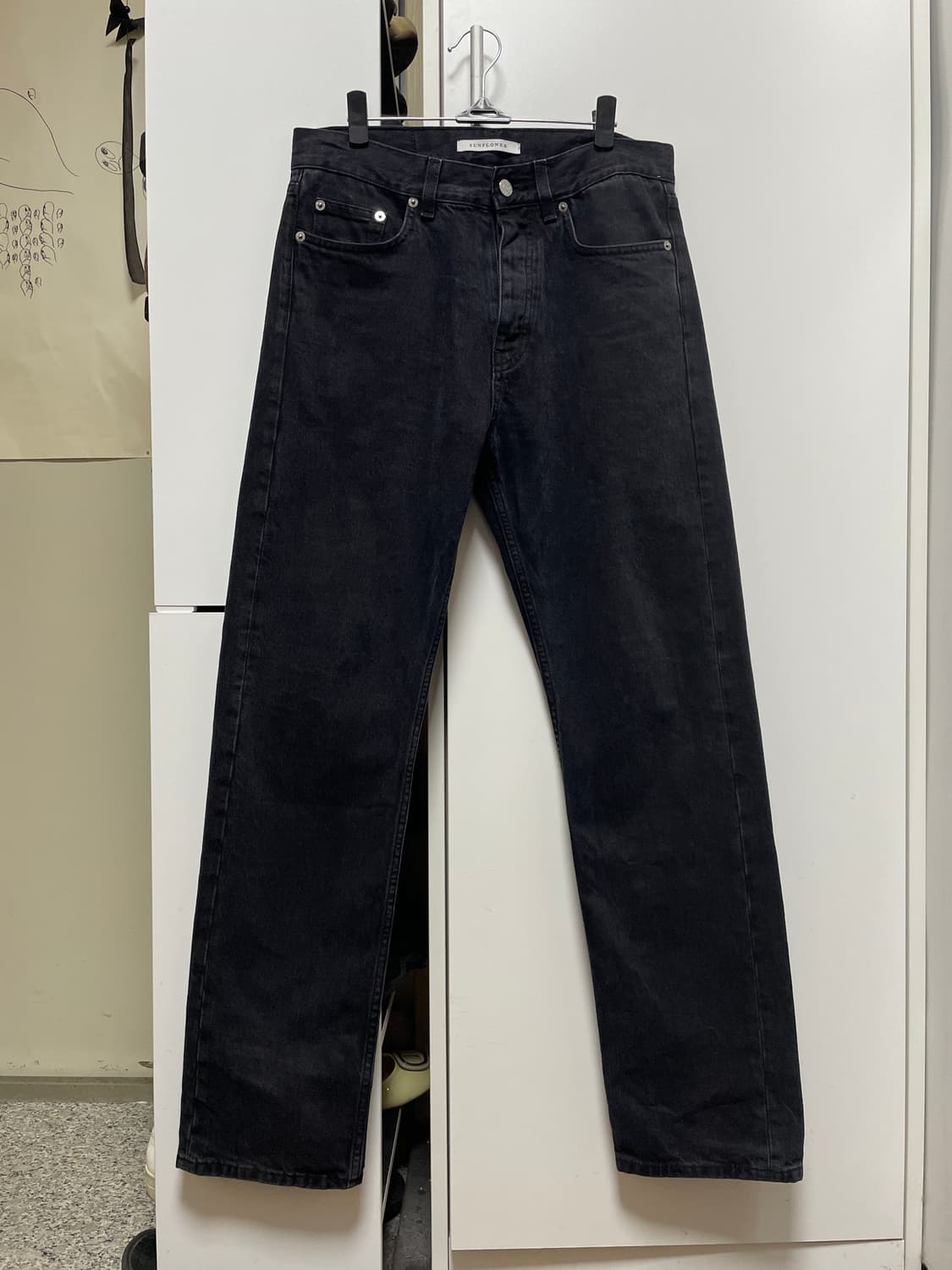 썬플라워 스트레이트 데님팬츠 상품이미지1