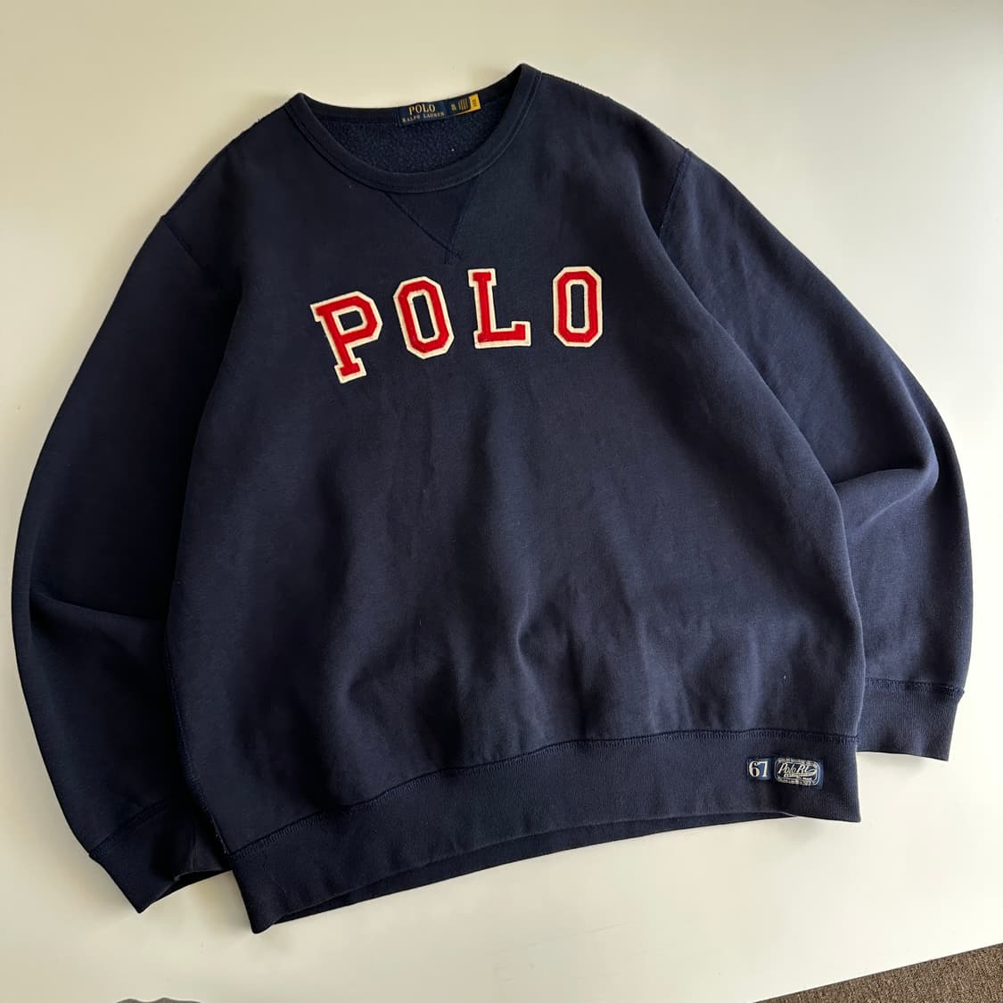 Polo 폴로 랄프로렌 현행QR polo 자수 크루넥 맨투맨 상품이미지1
