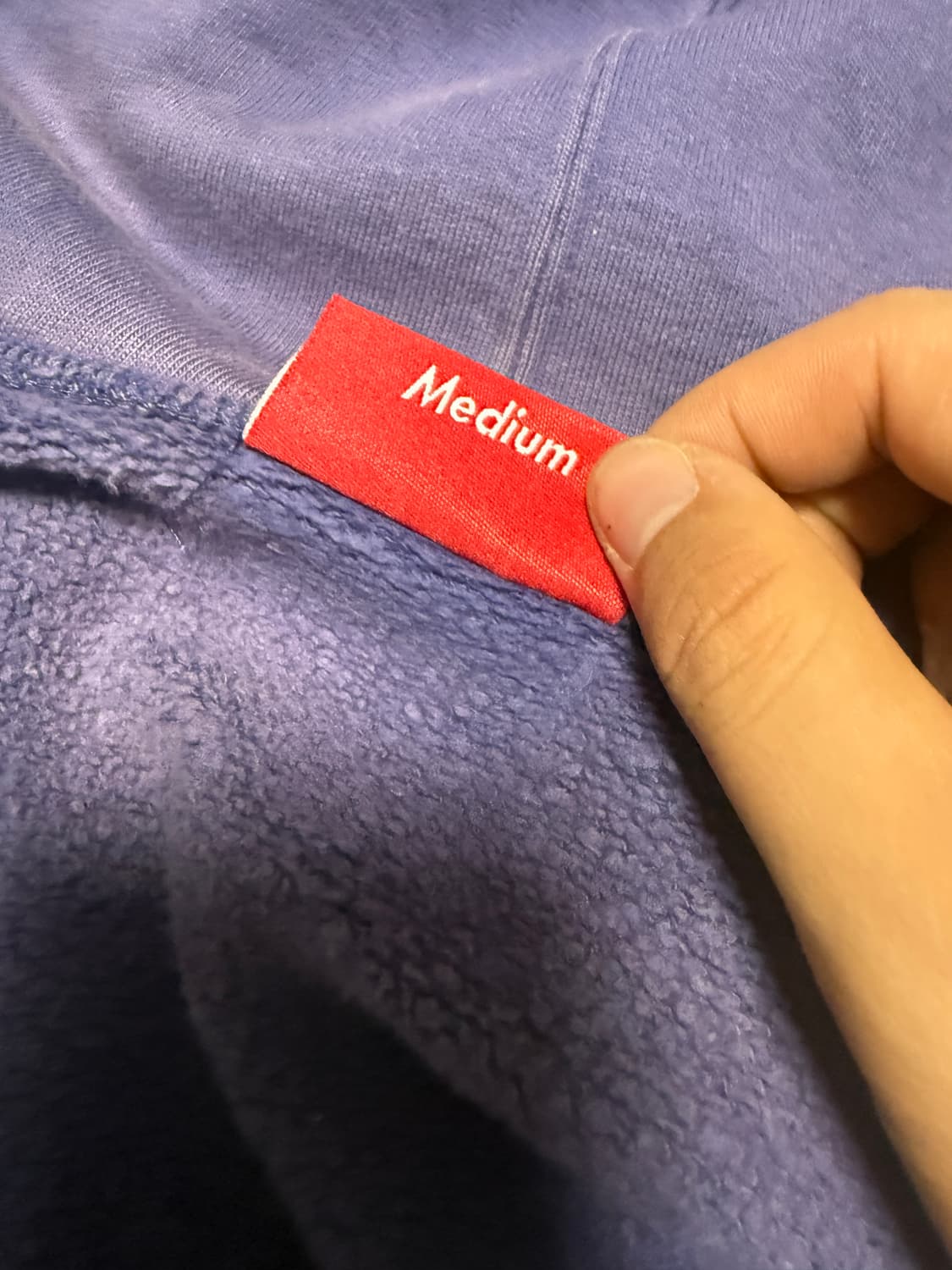 슈프림 21SS 팬서 후드집업 워시드네이비 M 상품이미지5