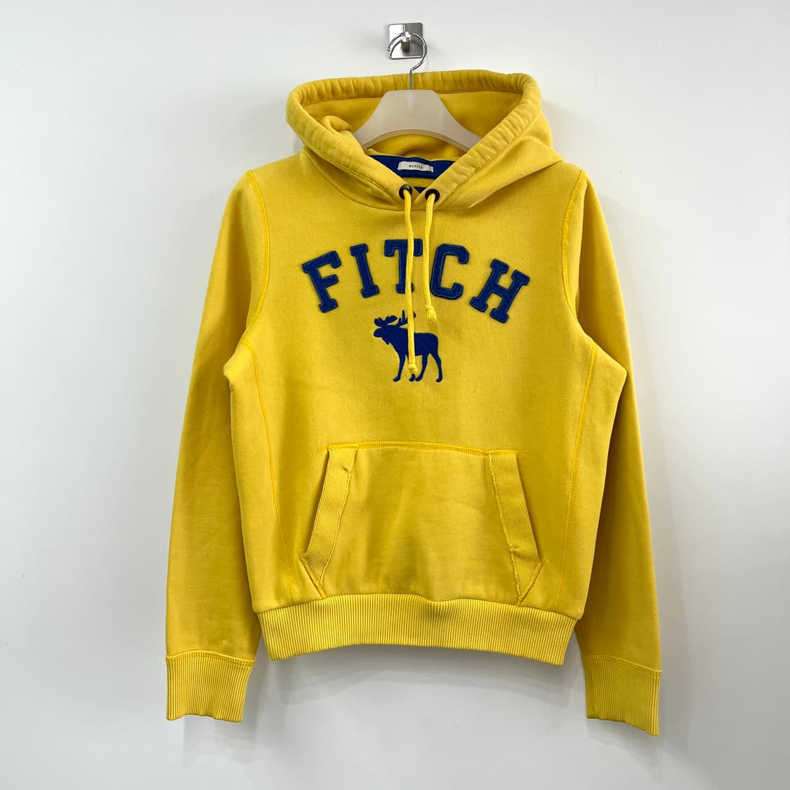 아베크롬비 자수로고 옐로우 후드티 상품이미지2