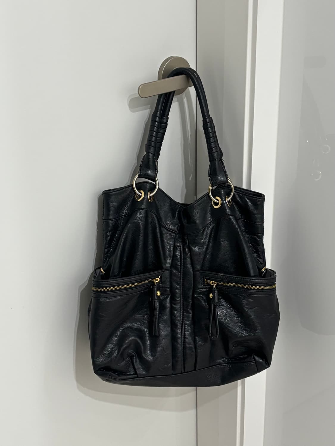 런던포그 가죽 숄더백 상품이미지1