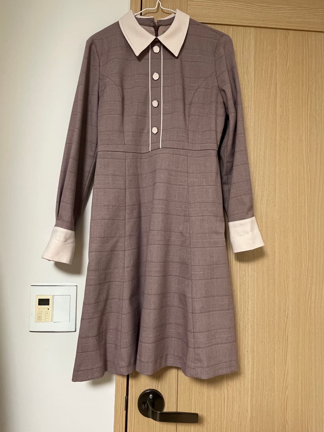 로엠 단정 체크 원피스 상품이미지7