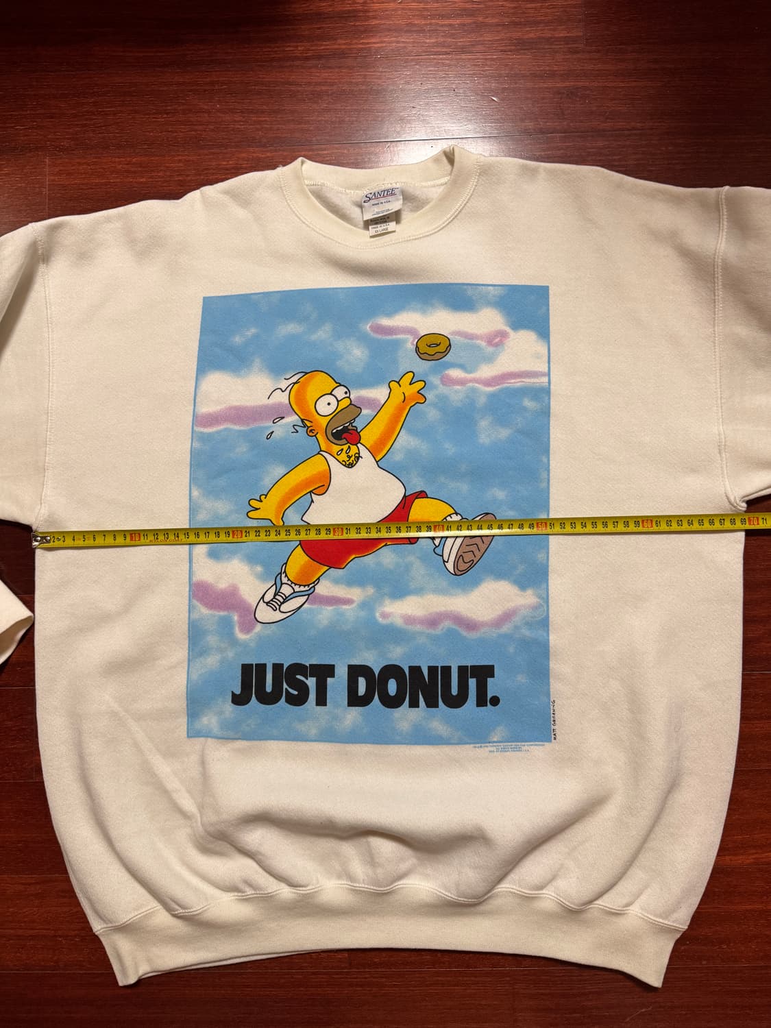 [XXL] 90s 심슨 ’Just Donut‘ 나이키 패러디 스웻셔츠 상품이미지5