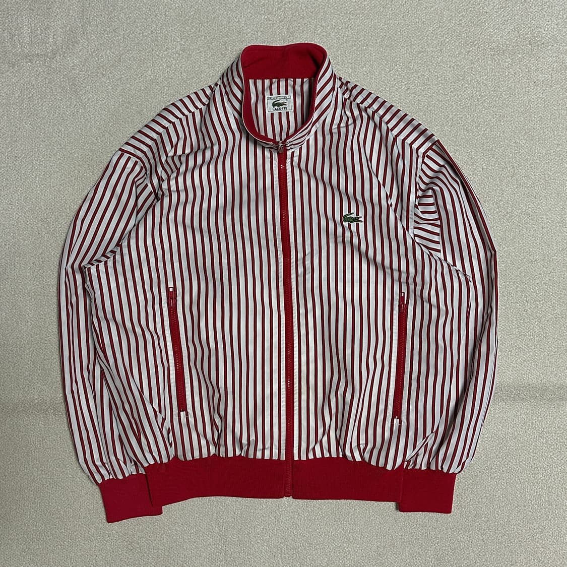 라코스테 스트라이프 블루종 자켓 상품이미지2