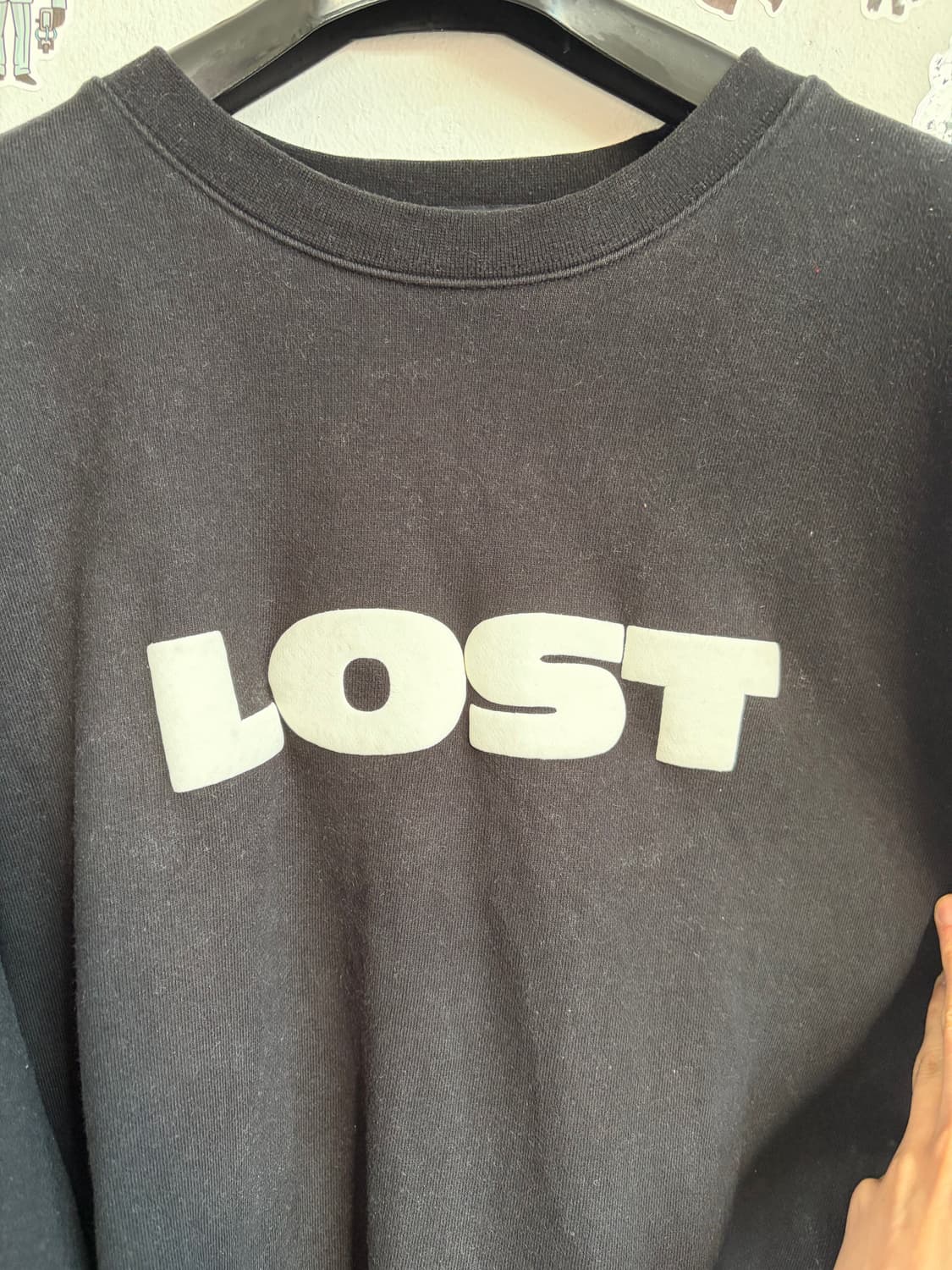 LMC 블랙 LOST 로고 맨투맨 M 상품이미지4