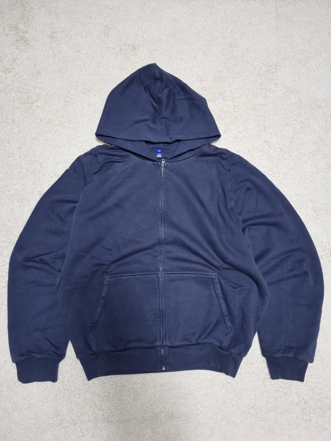 이지 갭 더블레이어 집업 후드 네이비 상품이미지1