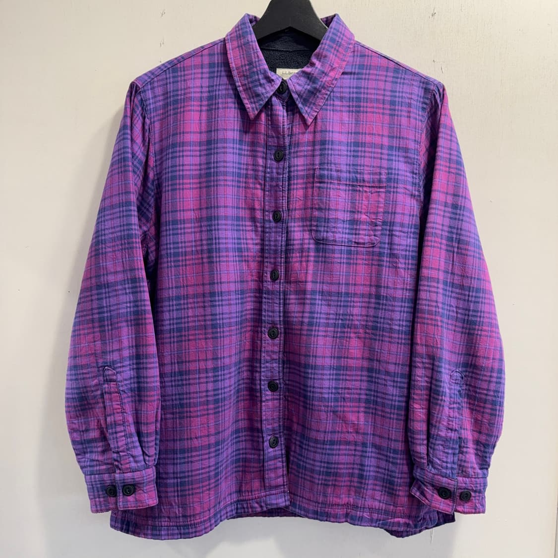 엘엘빈 플리스 체크 셔츠 자켓 상품이미지1