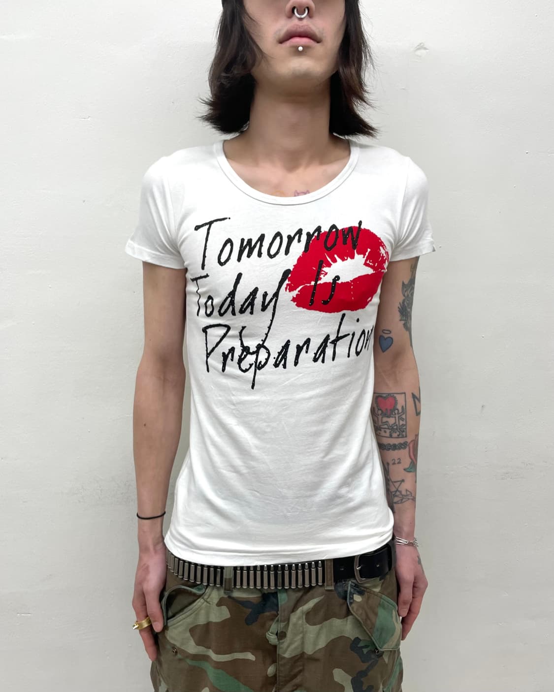 Red Lip Cubic T-shirt  상품이미지2
