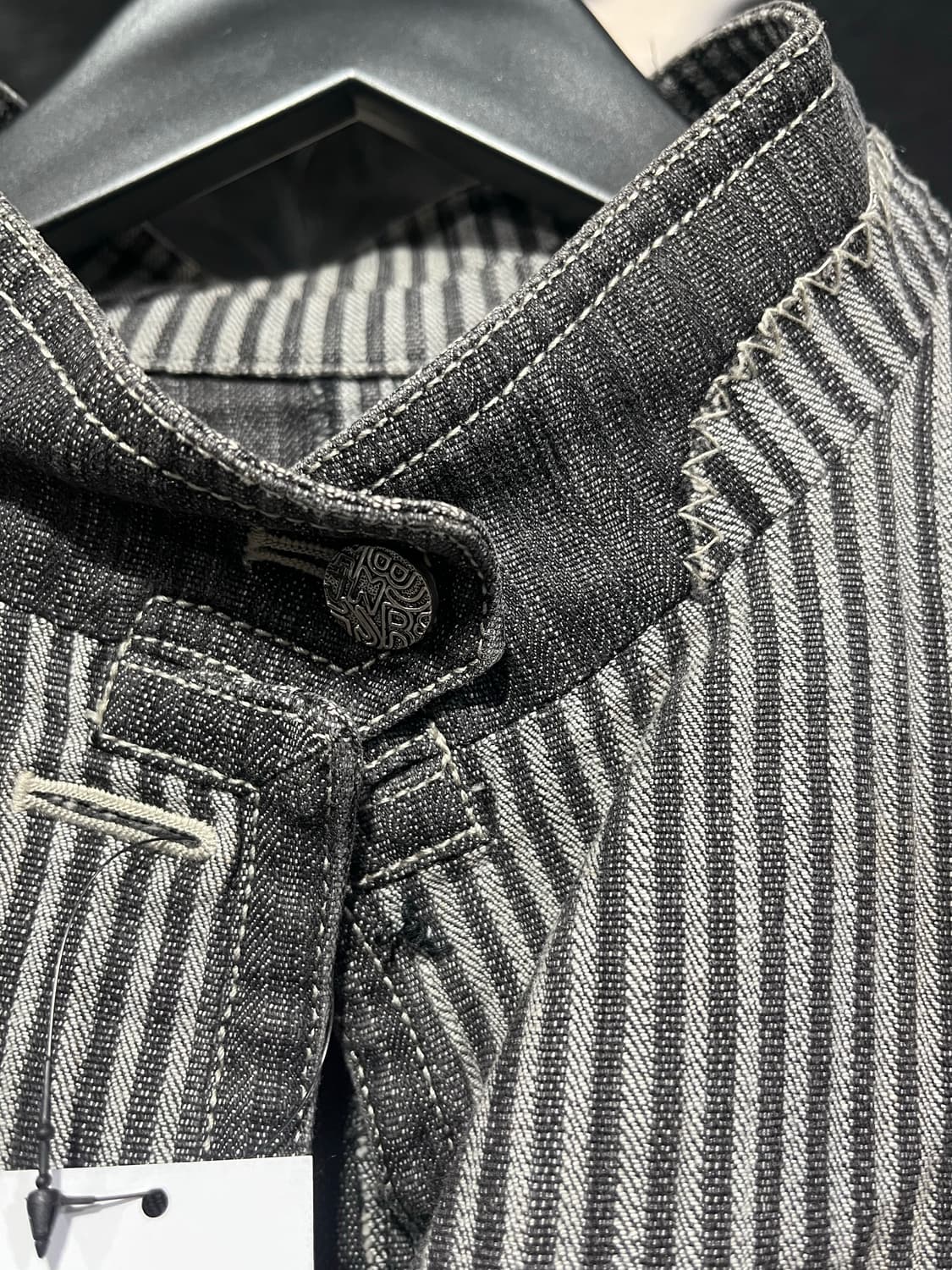 일본 빈티지 슬림핏 스트라이프 자켓 상품이미지5