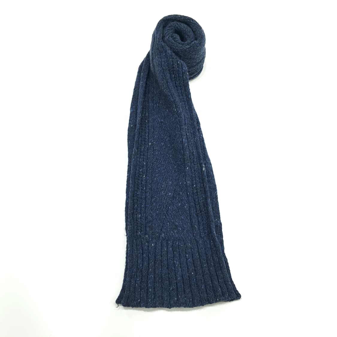 MX152 폴로 랄프로렌 로얄네이비 멜란지 울 니트 목도리 머플러 상품이미지1