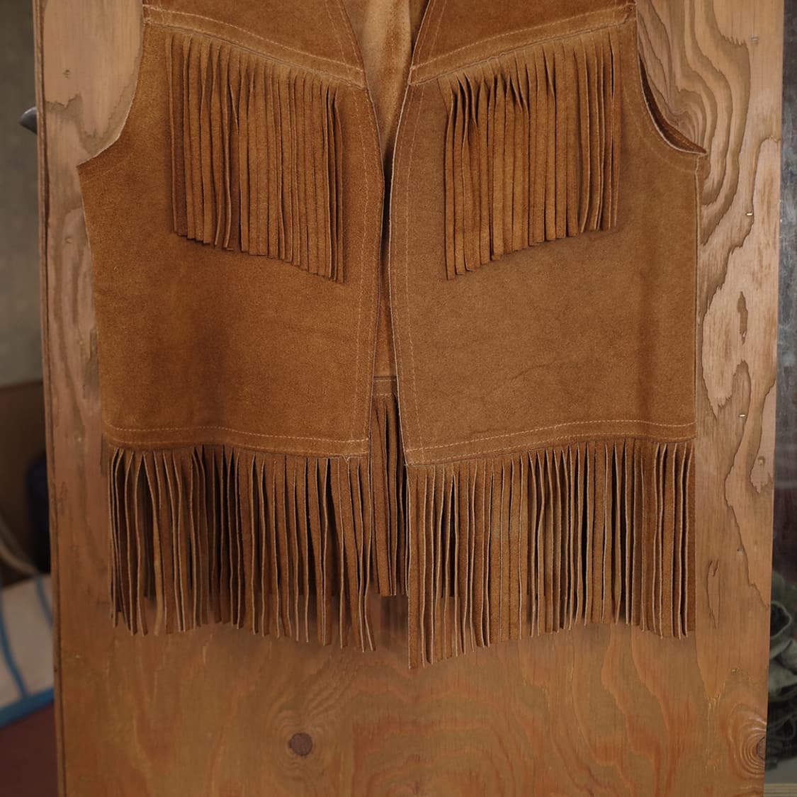 Vtg Suede Fringe Vest 상품이미지3