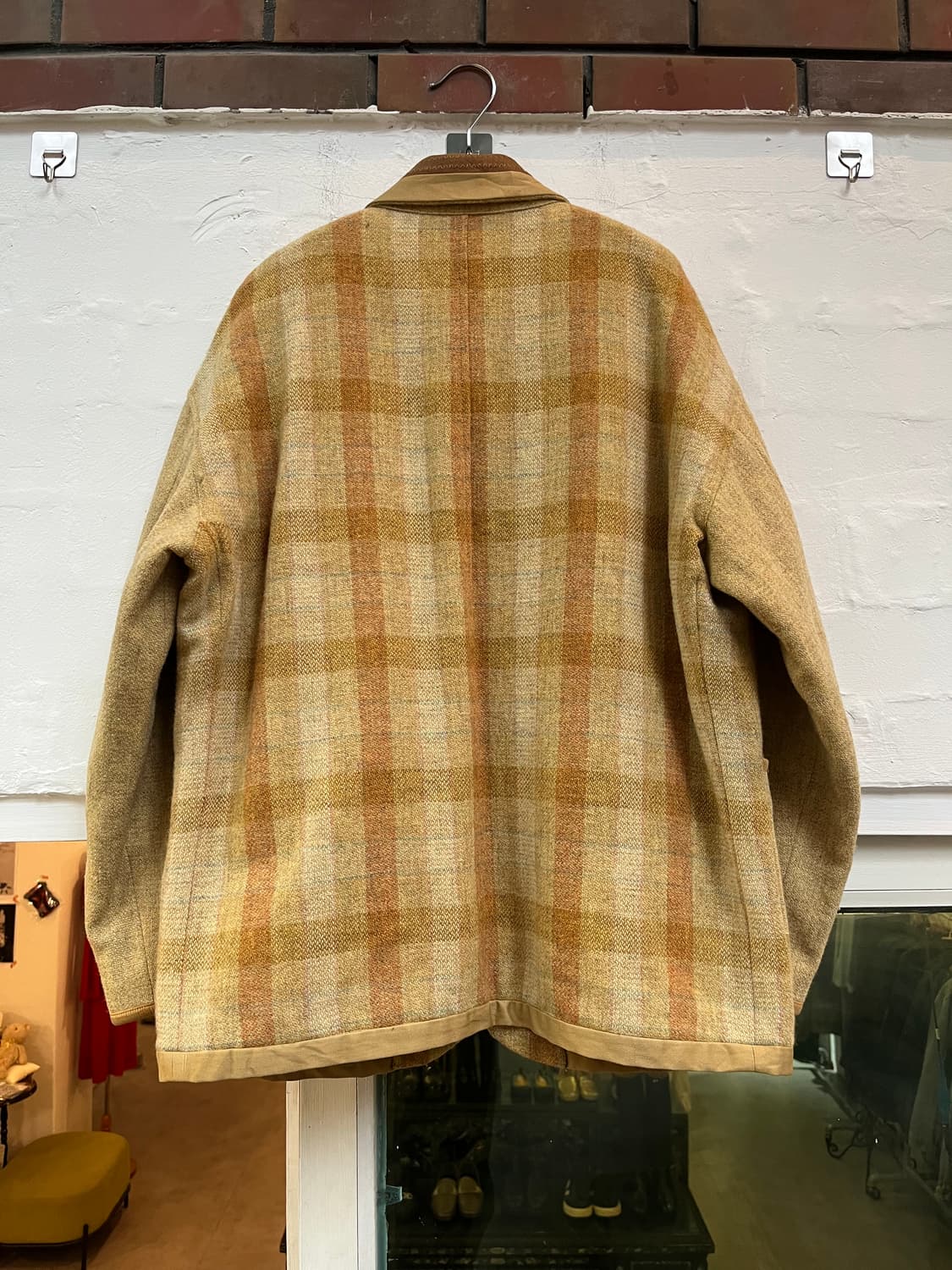 Jun Men 준맨 재팬 울 혼방 체크 셔츠 자켓 F 상품이미지8