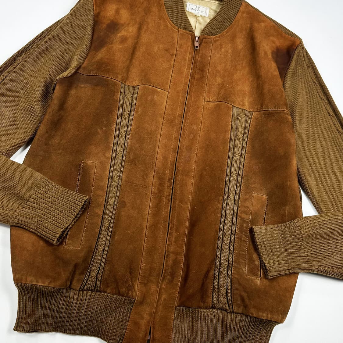 지방시 올드 아카이브 클래식 스웨이드 니트 자켓 L 상품이미지4