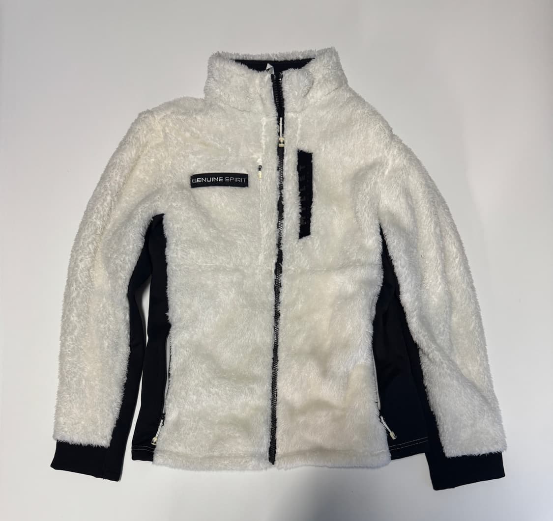 여성 밀레 Millet 화이트 뽀글이 플리스 자켓 상품이미지1