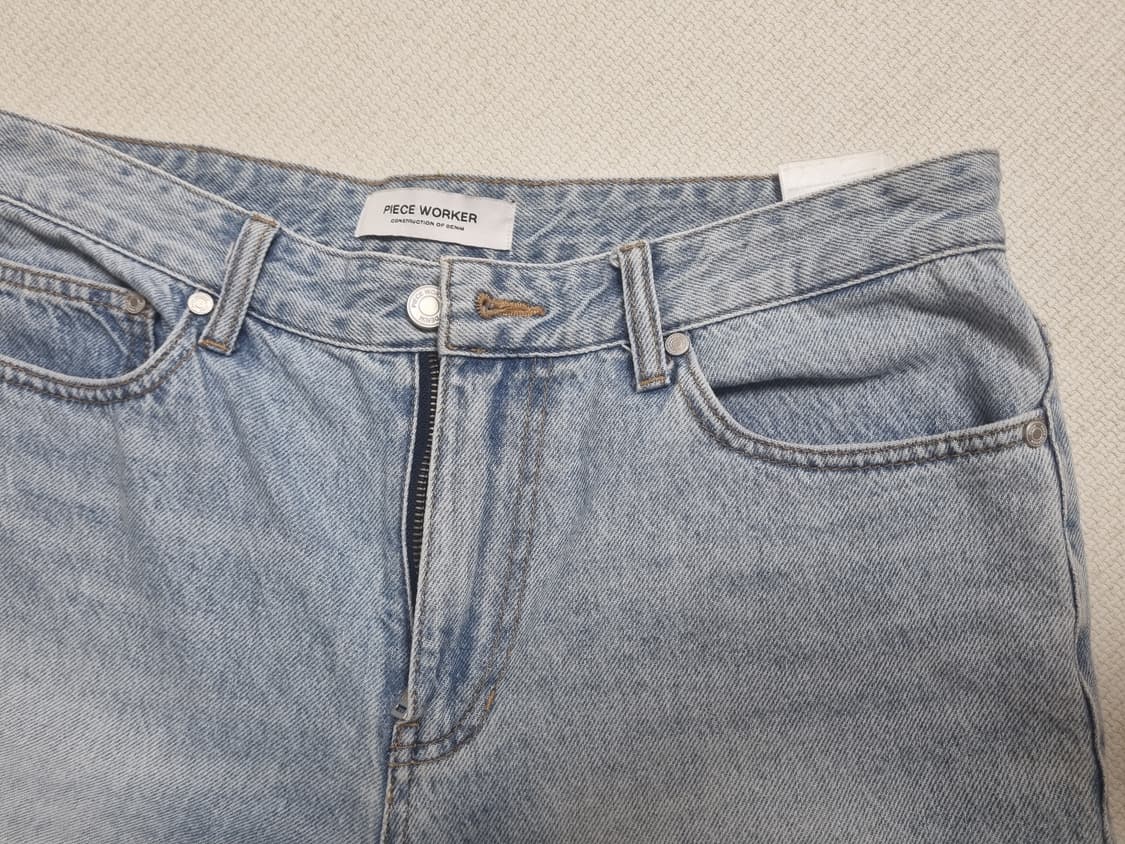피스워커 9부 연청 데님 팬츠 32사이즈 상품이미지3