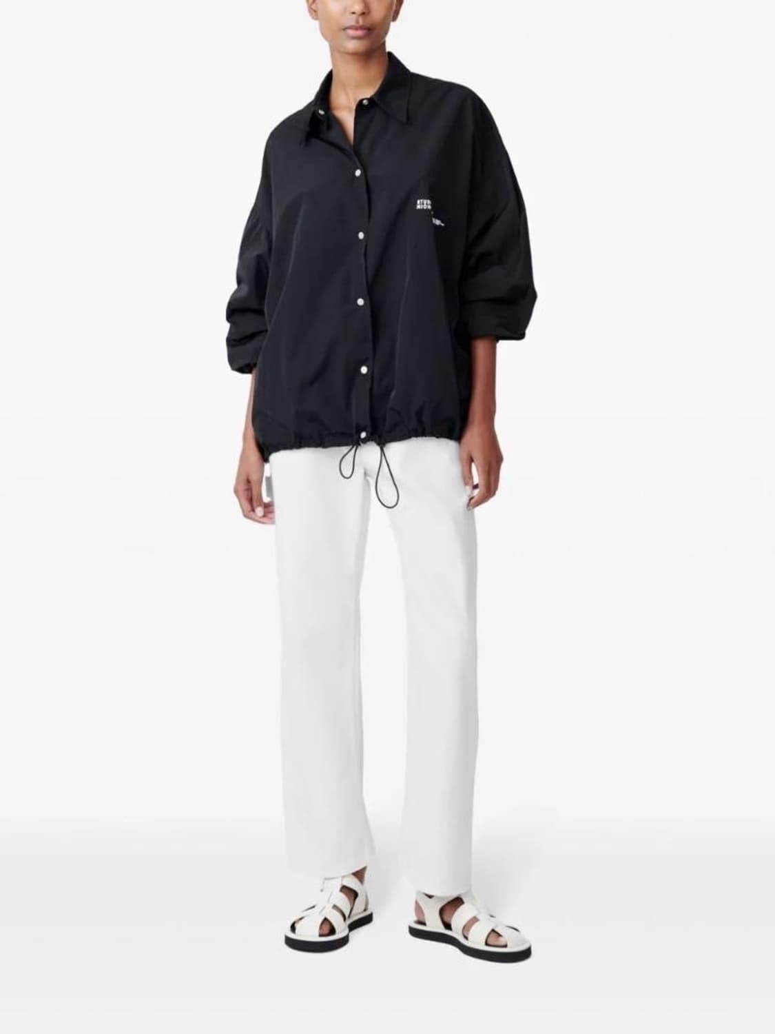 스튜디오니콜슨 Vacne 로고 프린트 자켓 블랙 상품이미지4