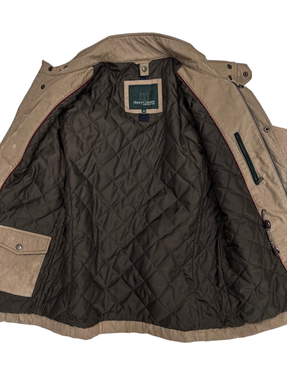 헨리코튼 누빔점퍼 베이지 (L) 상품이미지9