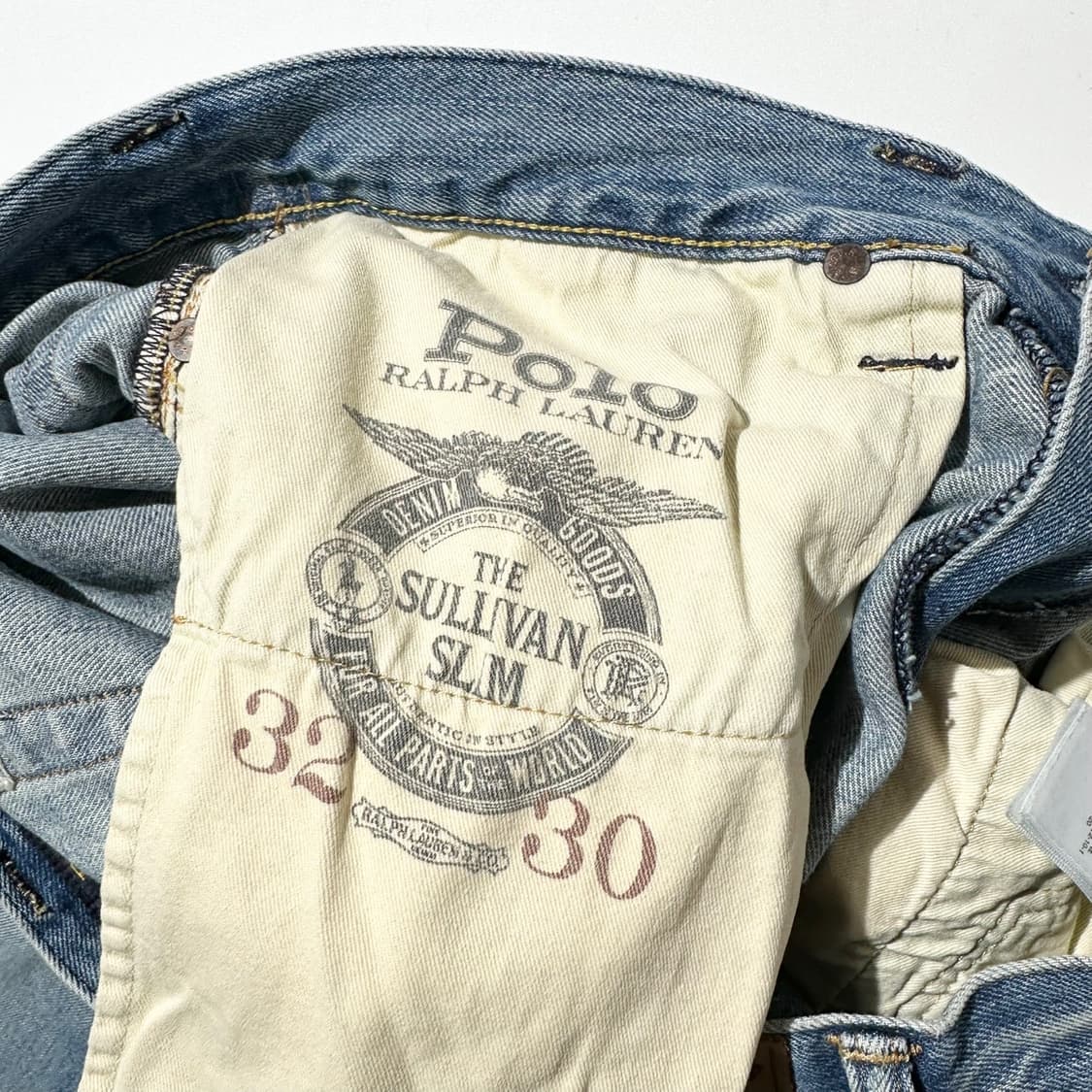 폴로 랄프로렌 카모 패치 디스트로이드 설리반 슬림핏 데님 팬츠 상품이미지8