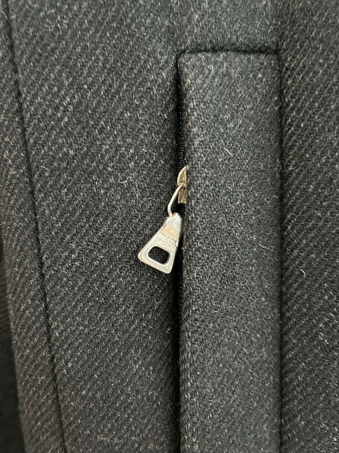 프라다 하이넥 울 코트 상품이미지2