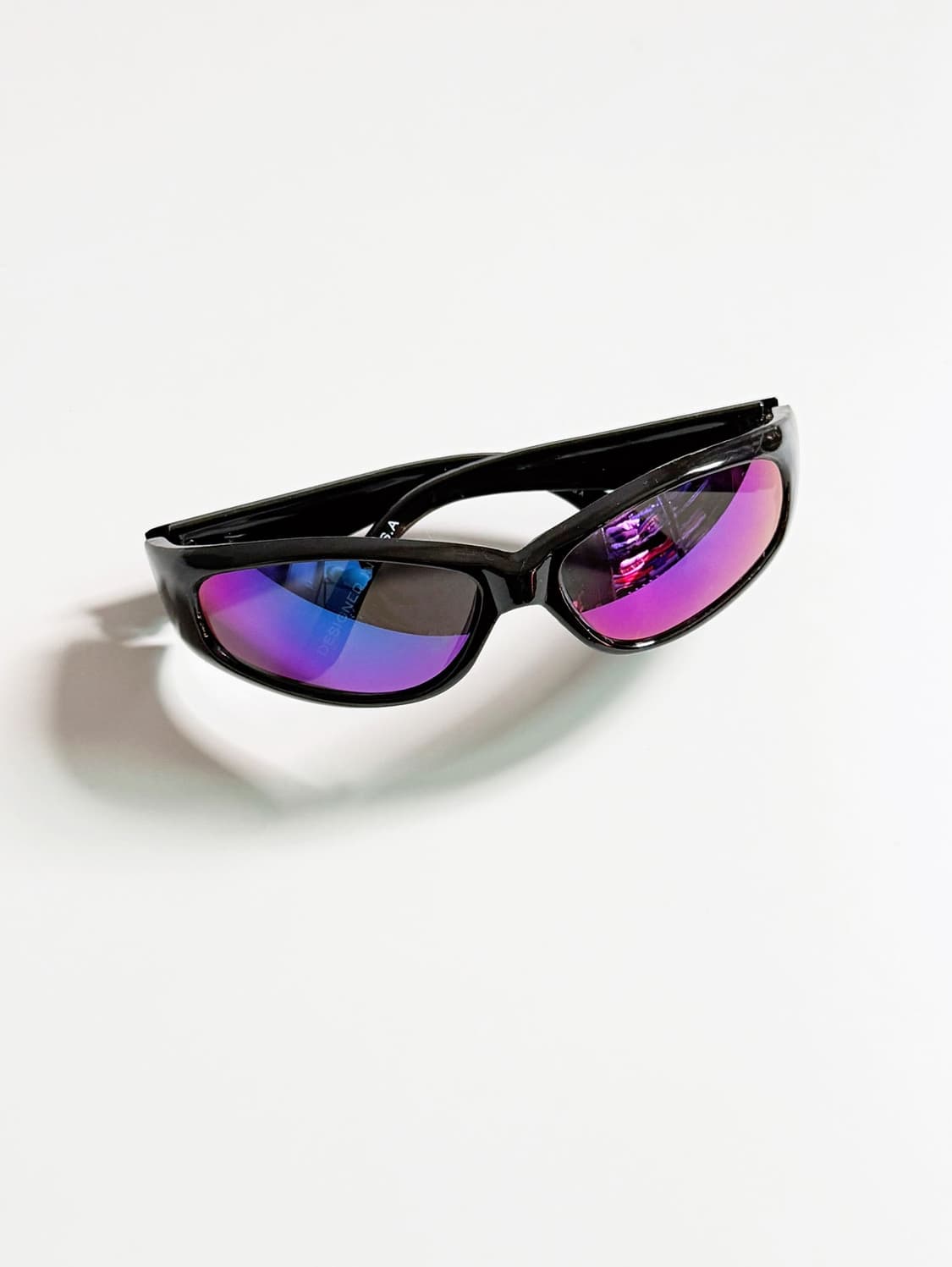 90s SUN HARLAY 블랙 스포티 미러 렌즈 빈티지 선글라스 상품이미지1