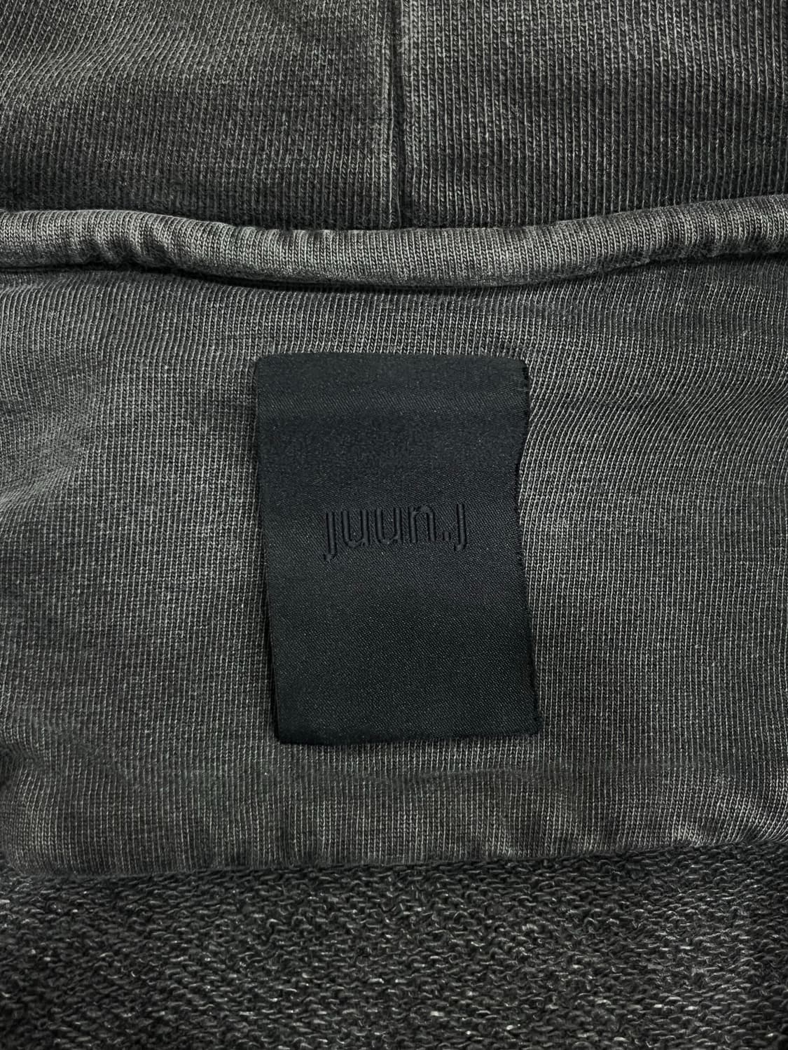 준지 juunj 가먼트다잉 그레이 워싱 후드집업 M 상품이미지6