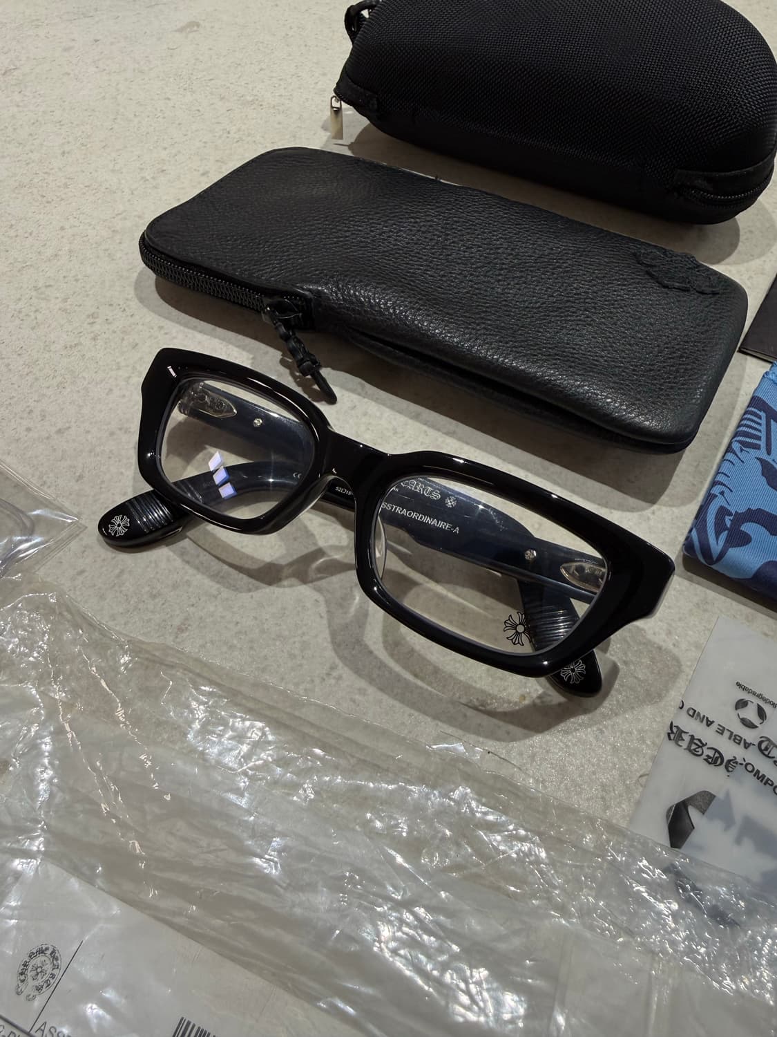 [ONE SIZE] 크롬하츠 아스트라오디네어 BK/SS 뿔테 안경 상품이미지6