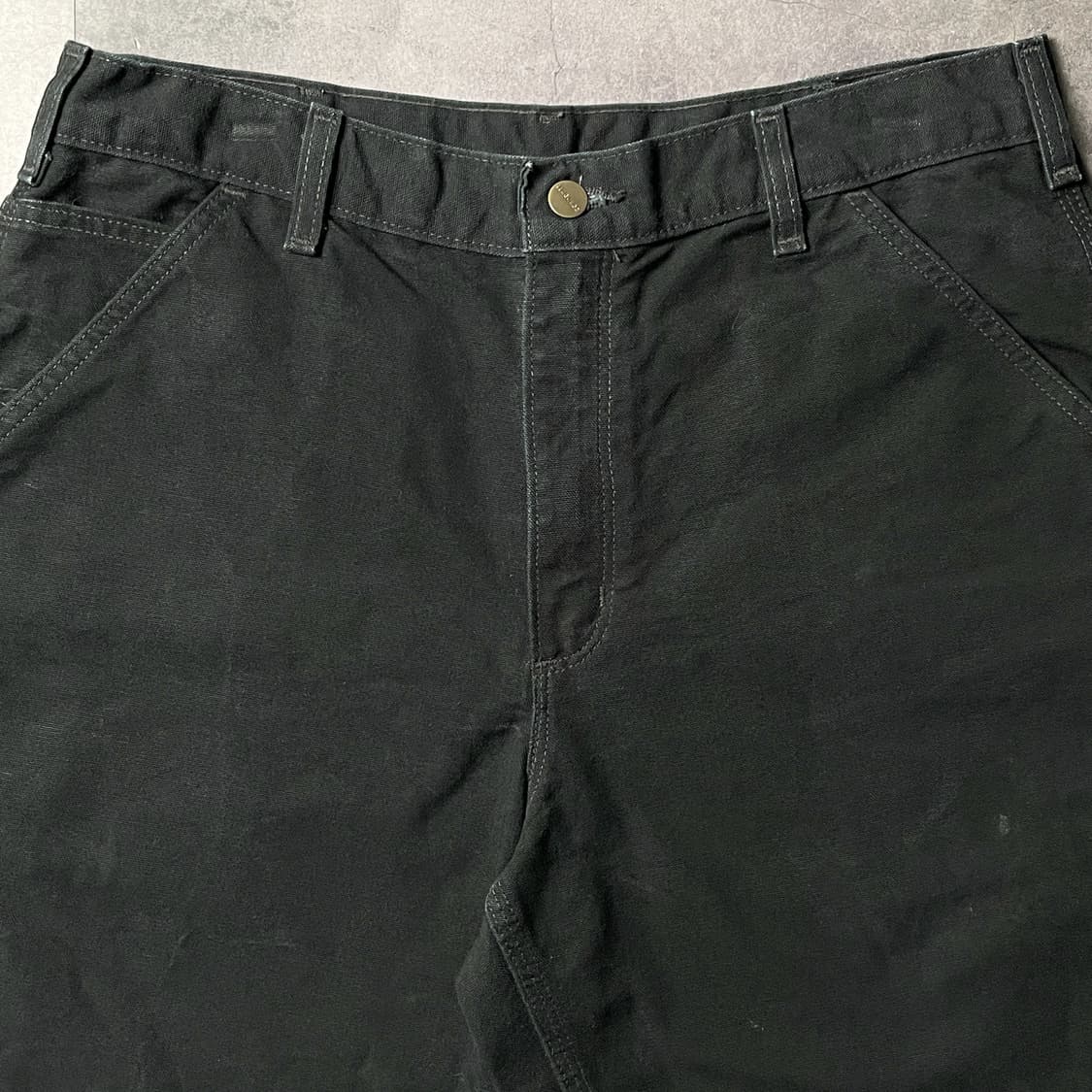 CARHARTT 칼하트 빈티지 블랙 카펜터 워크 하프팬츠 A01135 상품이미지2