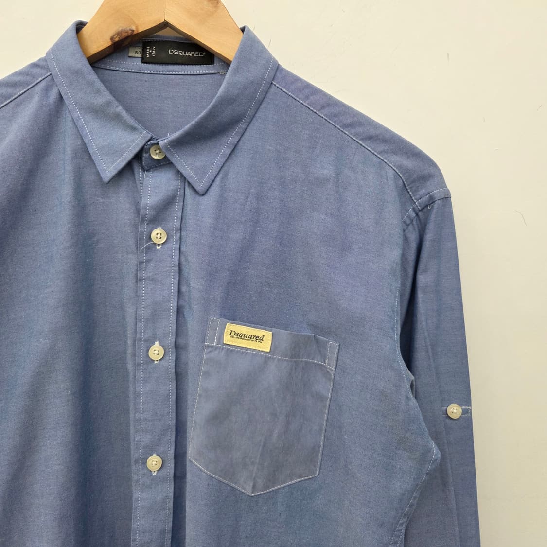 DSQUARED2 블루 셔츠 남L 상품이미지3