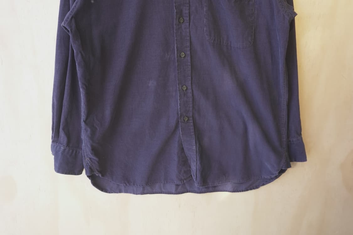 80s IZOD 코듀로이 셔츠 USA 상품이미지3
