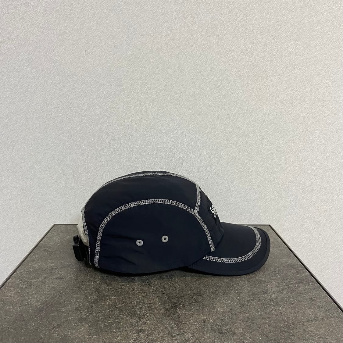 (OS) 슈프림 박스로고 캠프캡 모자 23SS 리플렉티브 스티치 블랙 상품이미지3