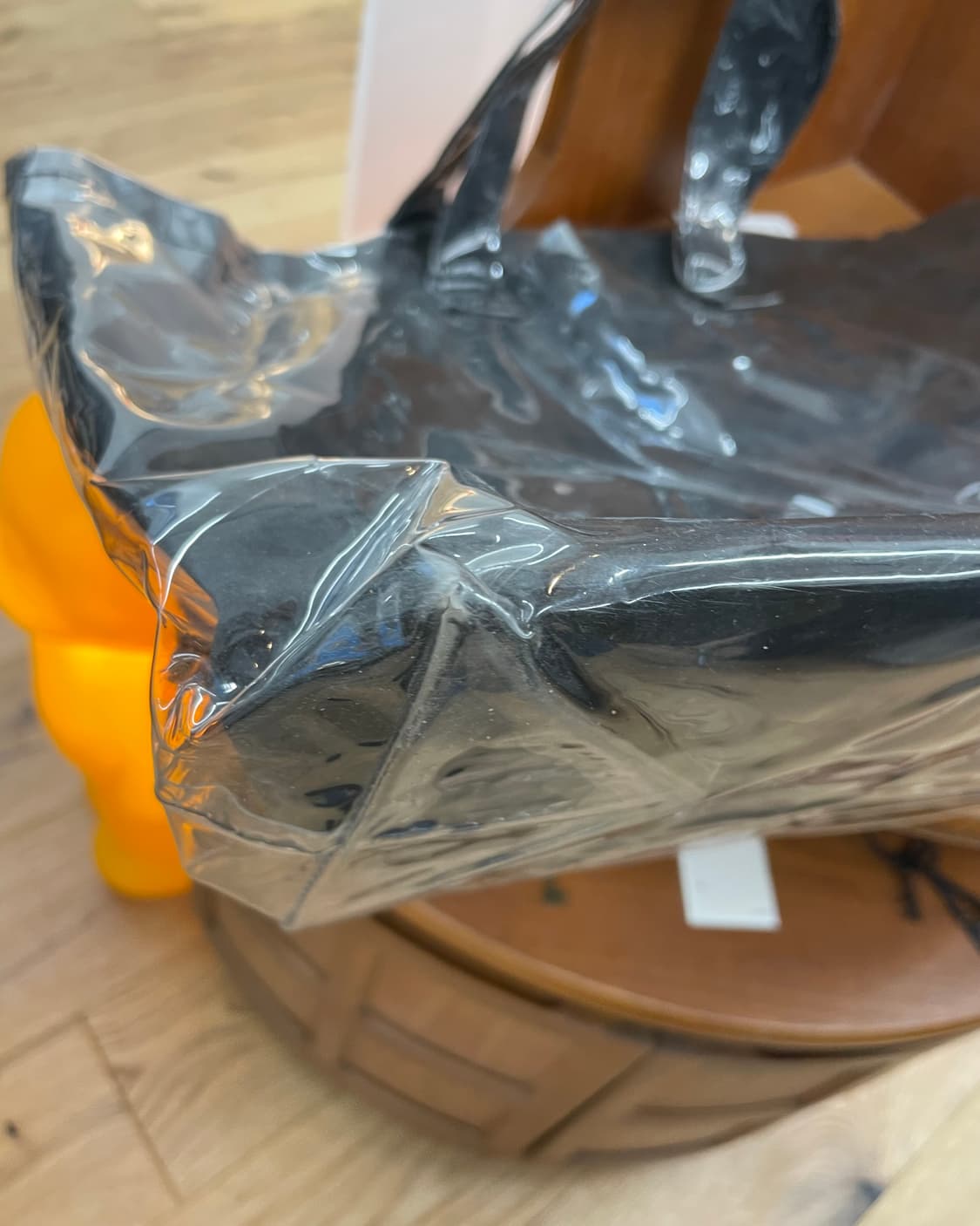 꼼데가르송 블랙 PVC 토트백 상품이미지6