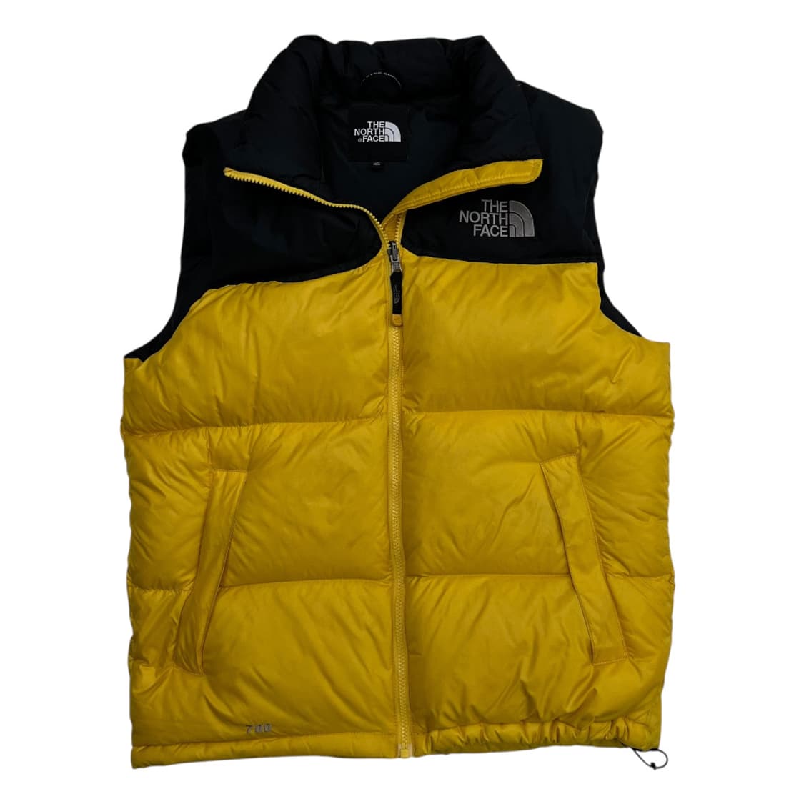 노스페이스 700 블랙 배색 옐로우 패딩조끼 95 상품이미지3