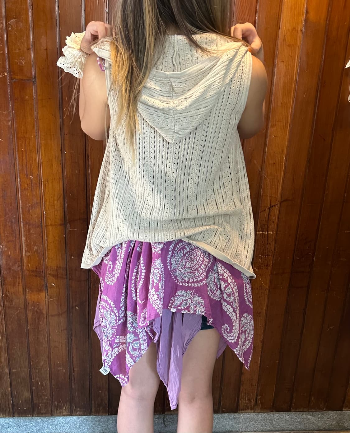 bohemian hood vest 상품이미지4
