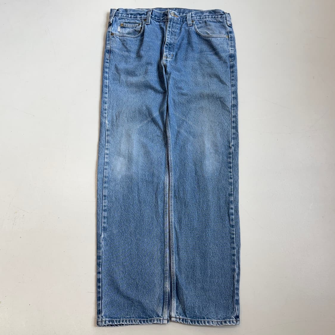 칼하트 OG 가죽패치 워싱 워크 데님팬츠 상품이미지2