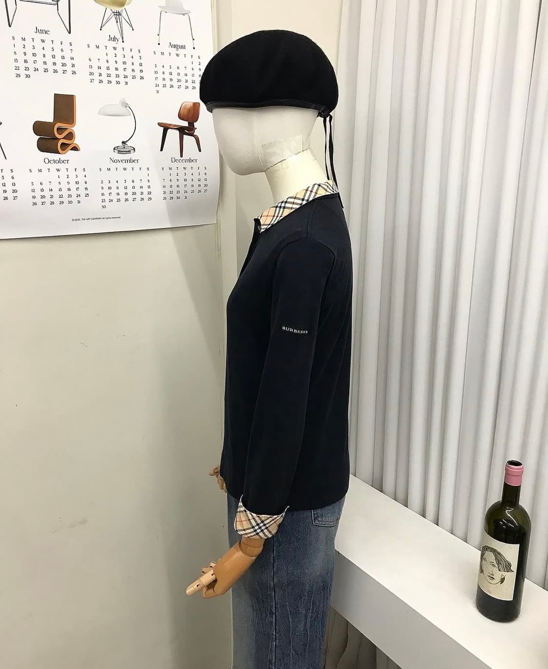 버버리 노바체크 카라 긴팔티 상품이미지8