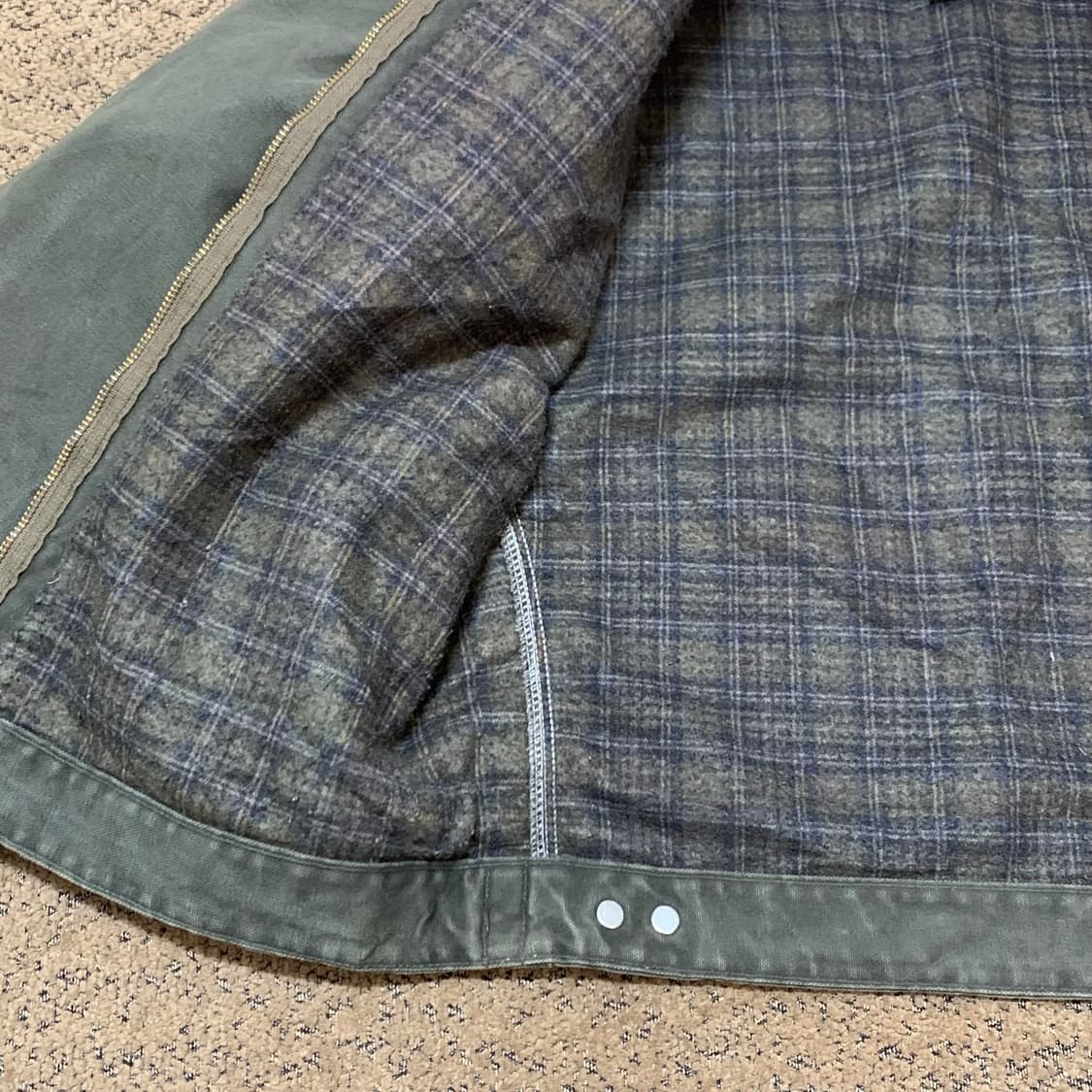 칼하트 디트로이트 자켓 j97 MOS 모스그린 (S) 상품이미지5