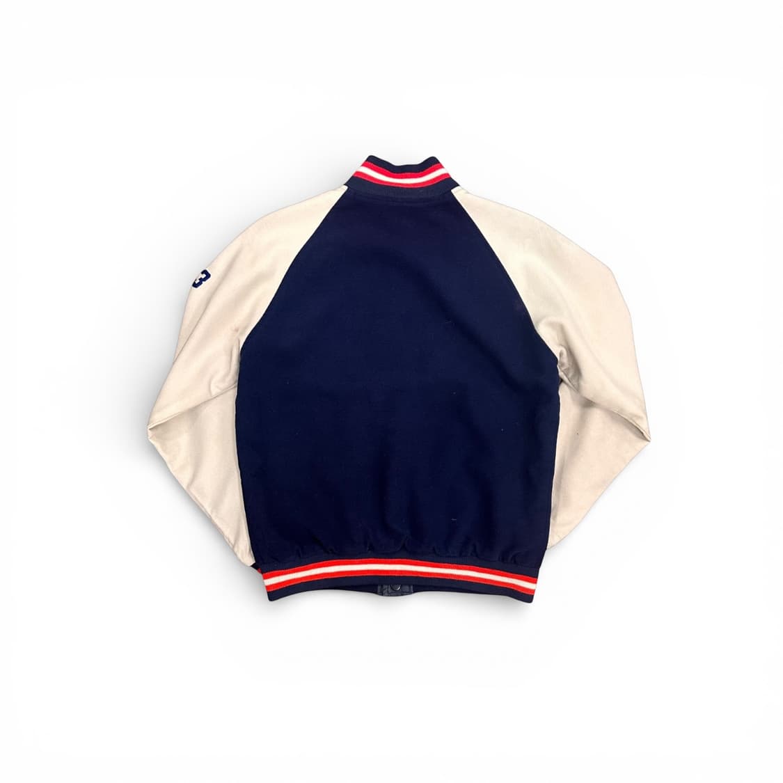 Navy Reglan Varsity reversible Jacket  상품이미지5