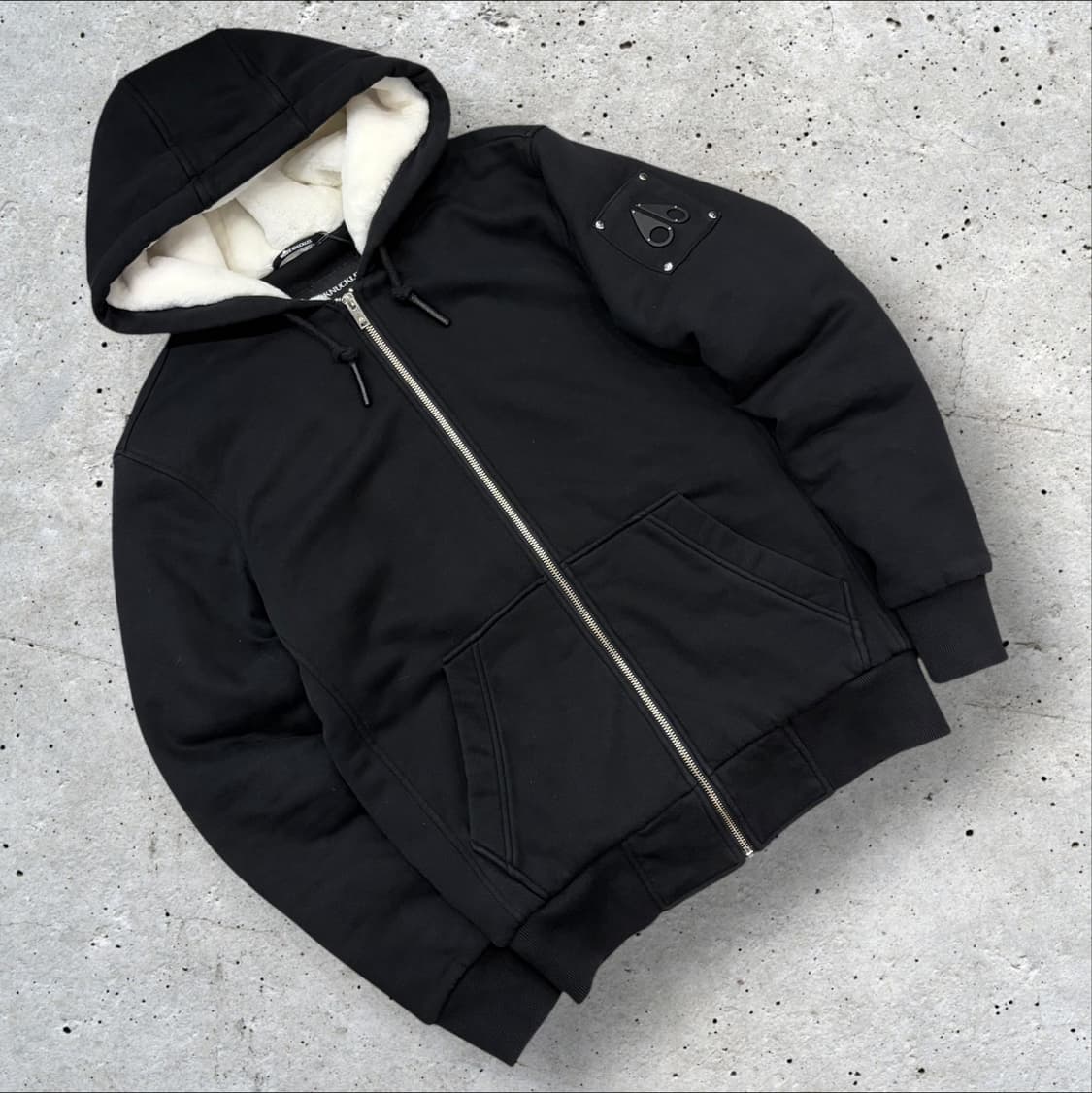 [S] 무스너클 버니 블랙 후드 집업 기모 안감 B695 상품이미지1