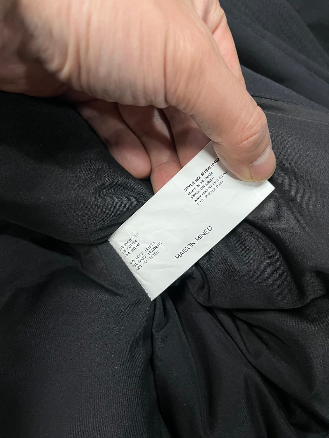 메종미네드 구스다운 벨티드 롱패딩 상품이미지5