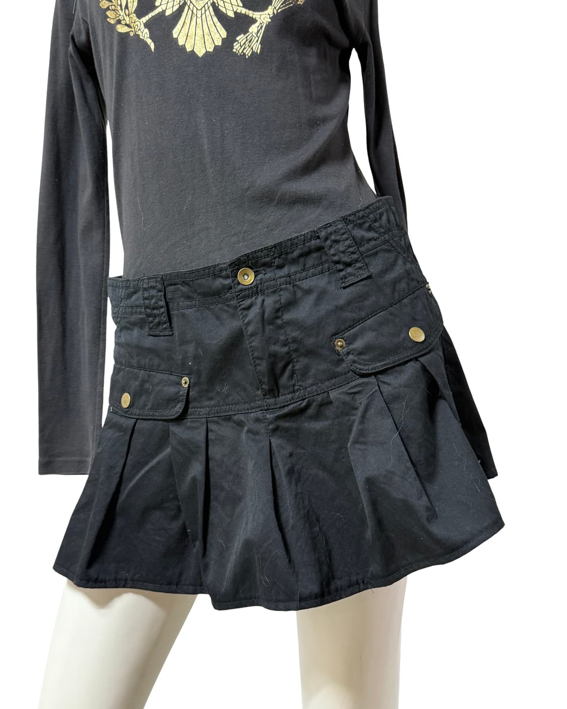 Vtg 기본 미니 y2k 스커트 상품이미지2