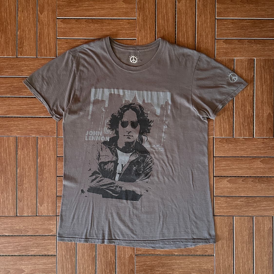 John Lennon aUk made cotton 1/2 tee 상품이미지1