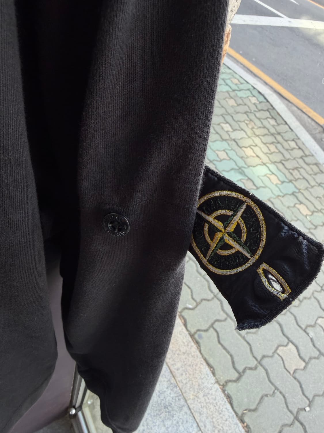 XL/ 스톤아일랜드 에센셜 와펜 블랙 롱슬리브 맨투맨 상품이미지6