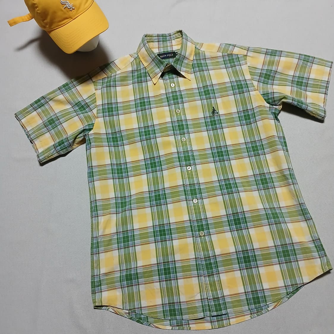 beanpole 빈폴 체크 셔츠 남방 반팔 상품이미지2