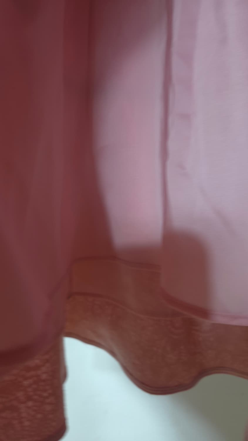 듀엘 자카드 핑크 플레어 원피스 55 사이즈 (미착용택제품) 상품이미지7